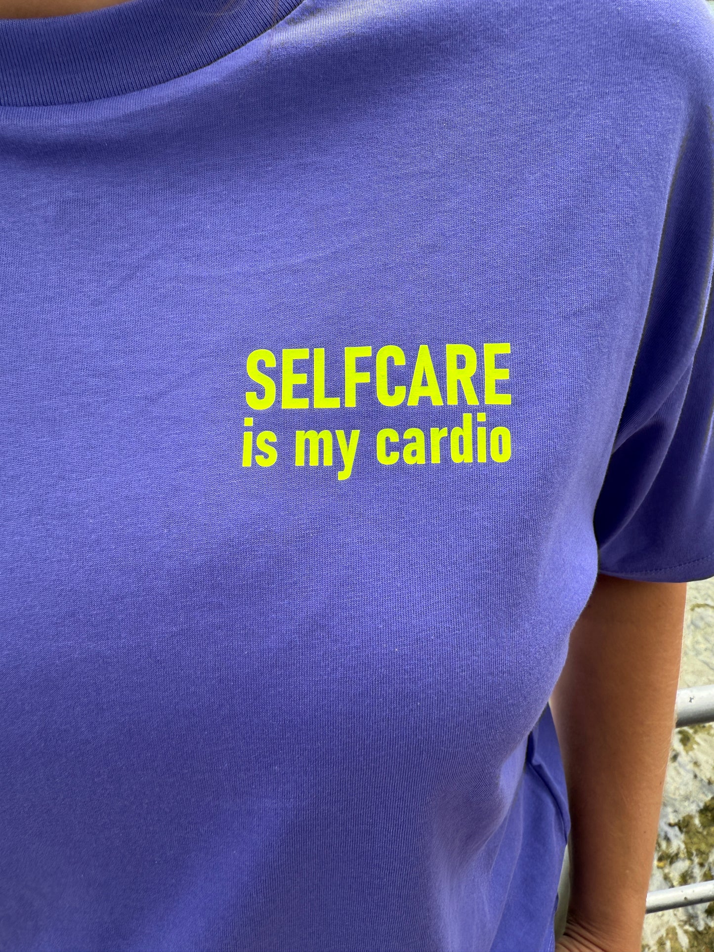 T-Shirt, selfcare, lila