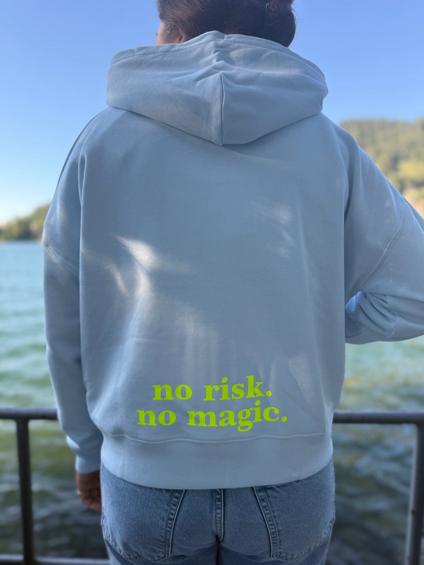 Hoodie Zip, no risk no magic
