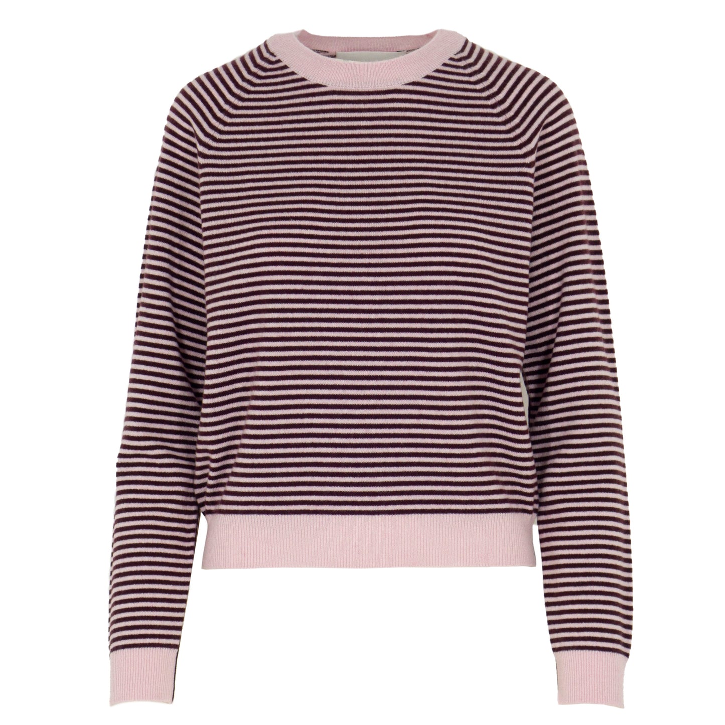 Pullover, Streifen dunkelrot