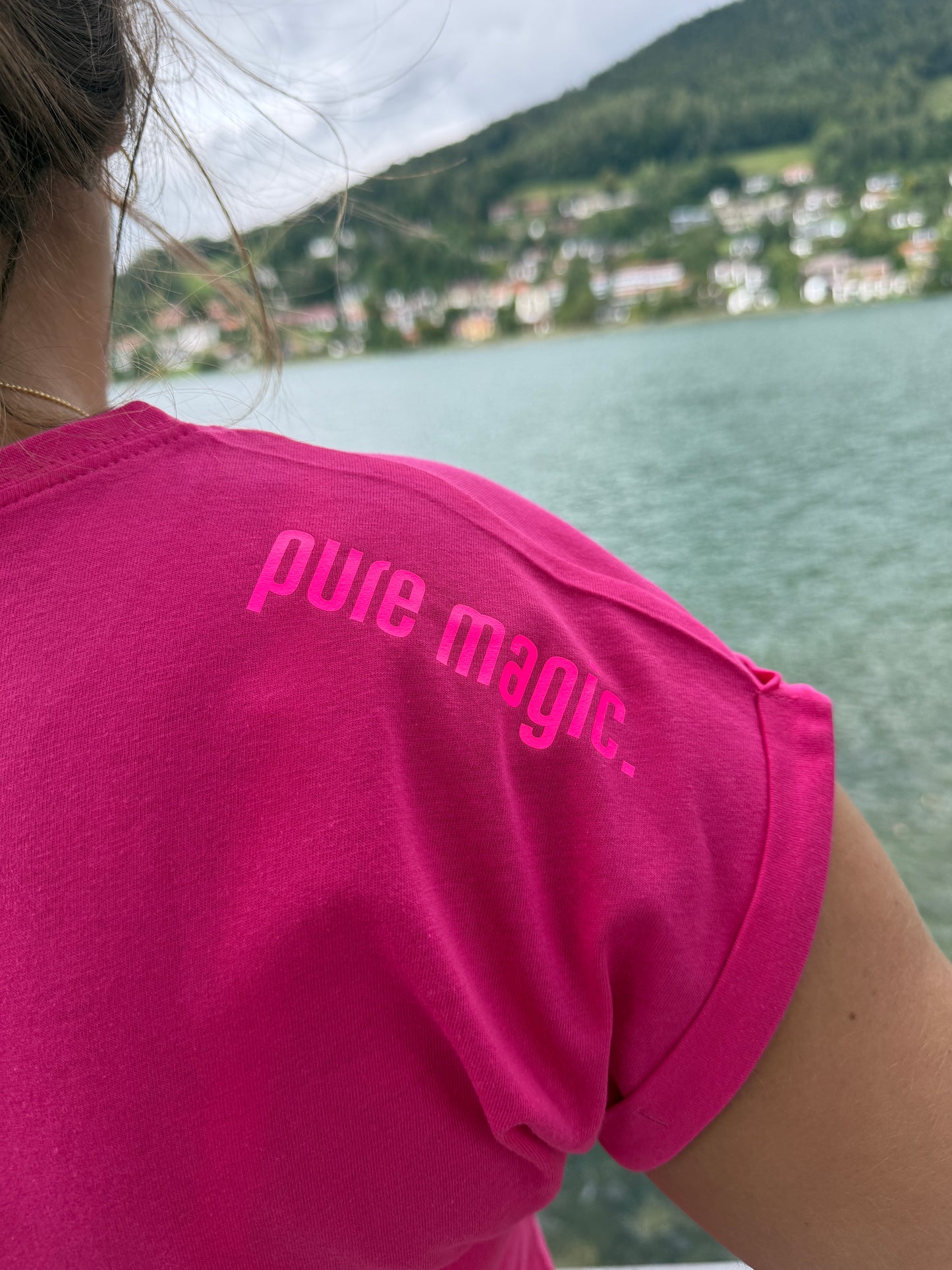 T-Shirt, heart, pink