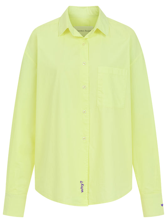 Hemdbluse, why so serious lime