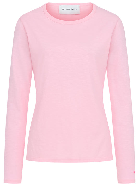 Longsleeve Rundhals hellrosa