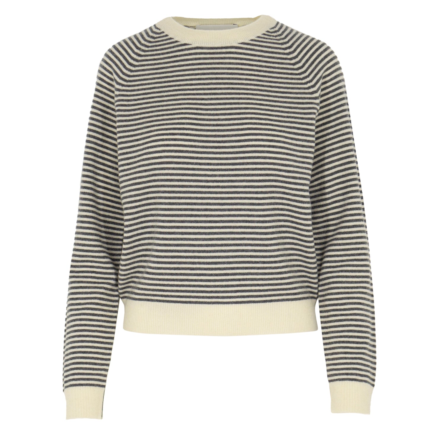 Pullover, Streifen grau