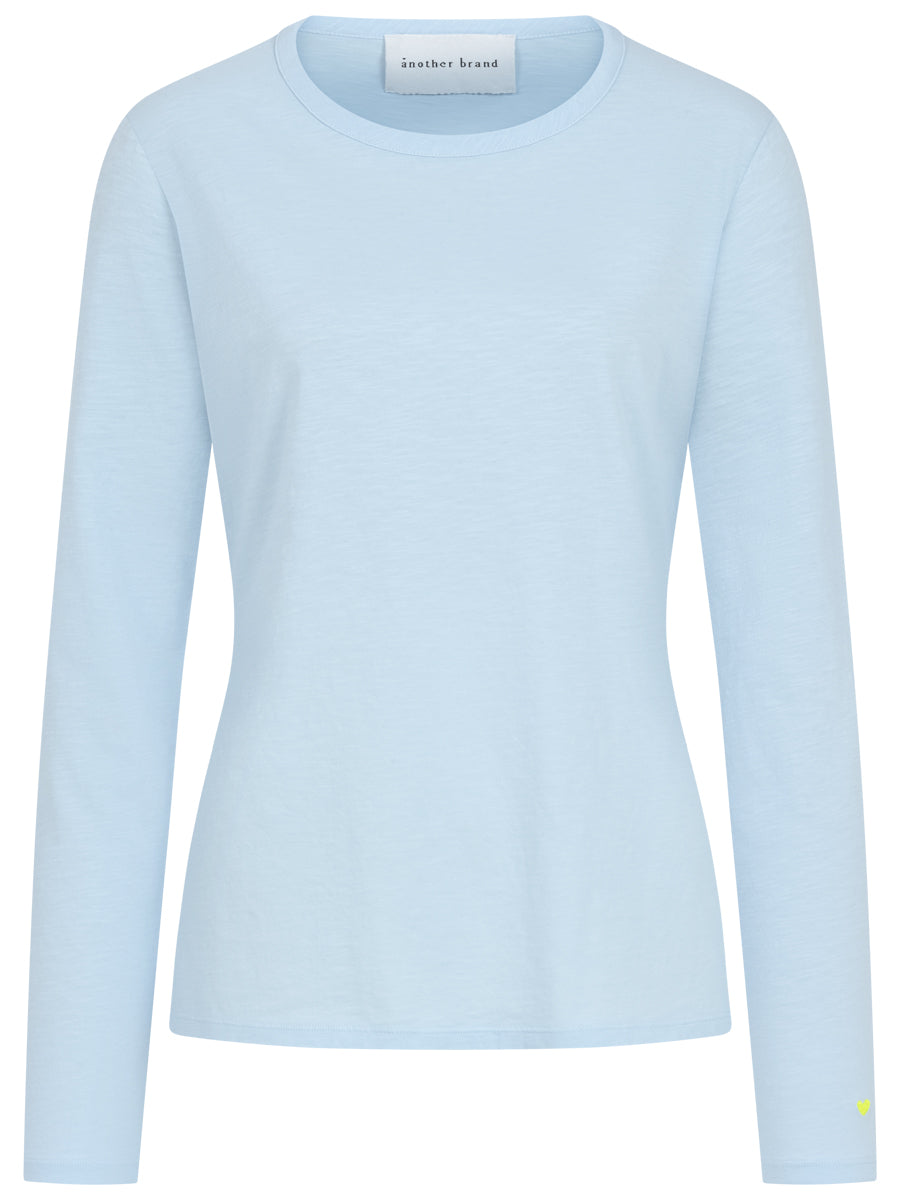 Longsleeve Rundhals hellblau