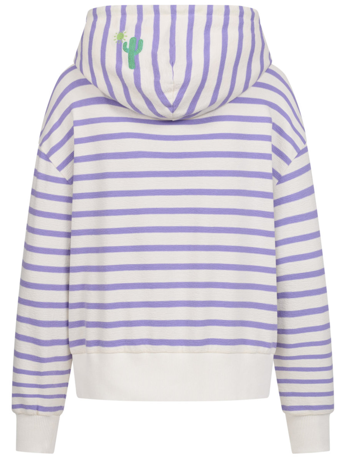 Hoodie Streifen violett
