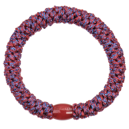 Kknekki, bordeaux blue glitter