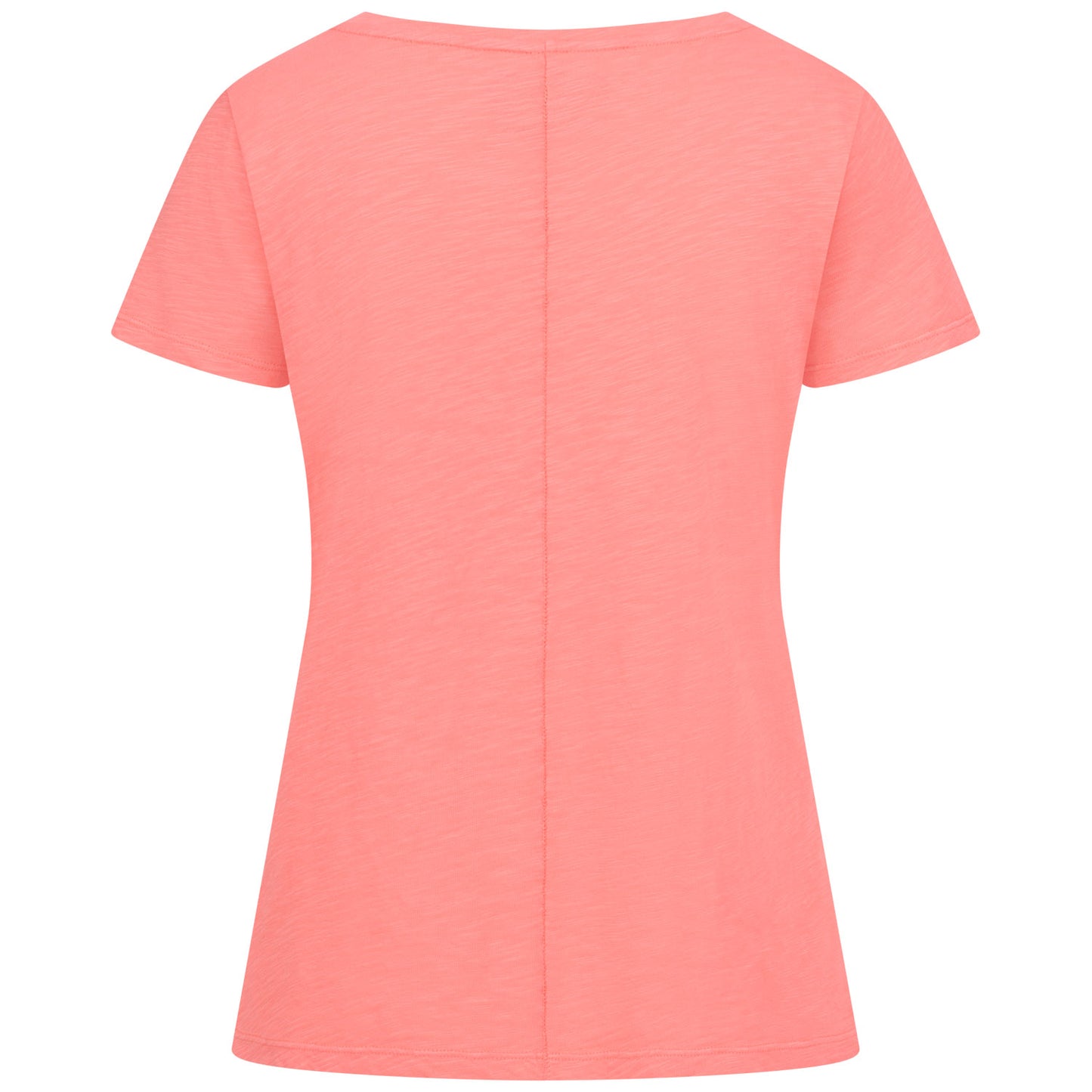 T-Shirt, peach, vneck