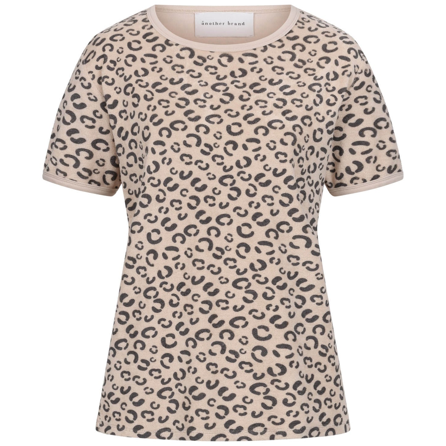 T-Shirt, frottee, leo, beige