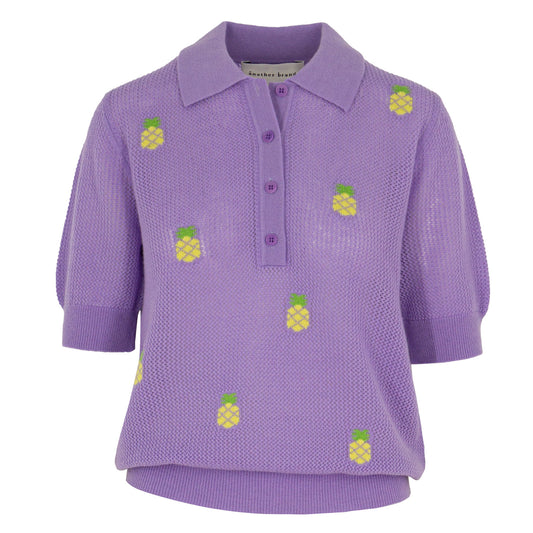 Poloshirt, Cashmere, lila