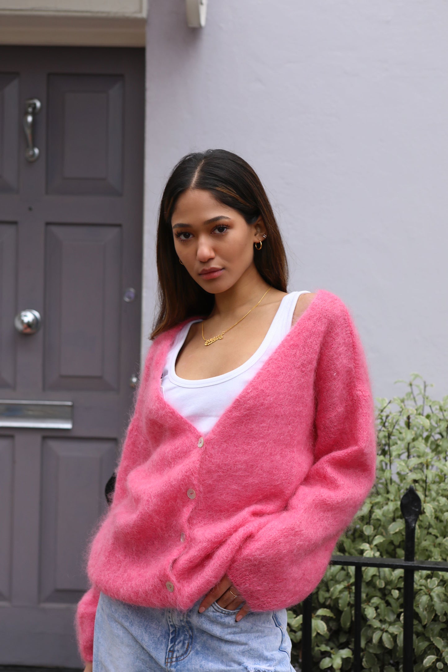 Cardigan, pink