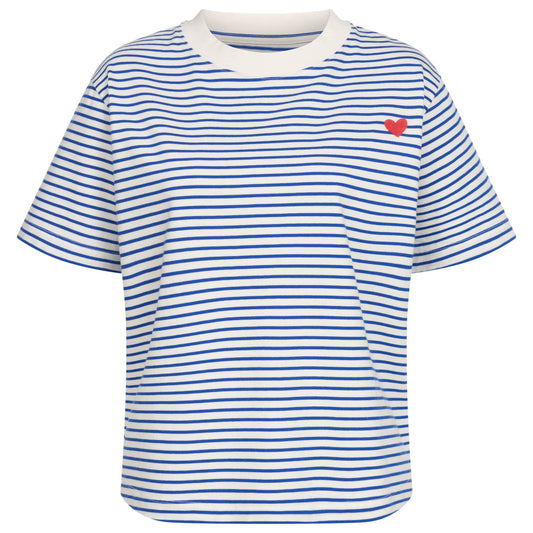 T-Shirt, gestreift, blau