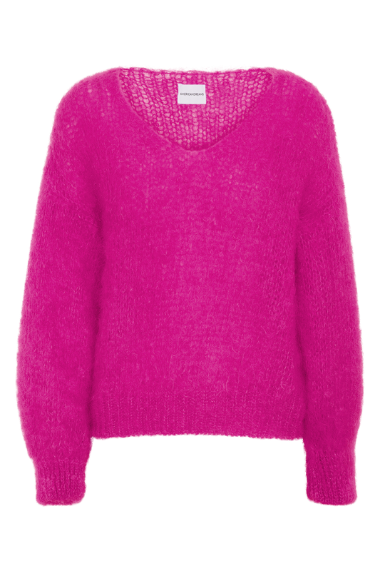 Pullover, neon pink