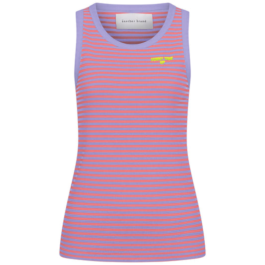 Top, gestreift, lila