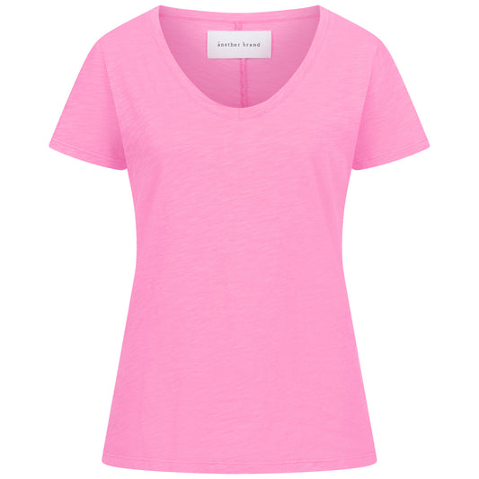 T-Shirt, rosa, vneck