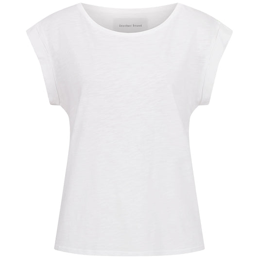 T-Shirt, weiss, rundhals