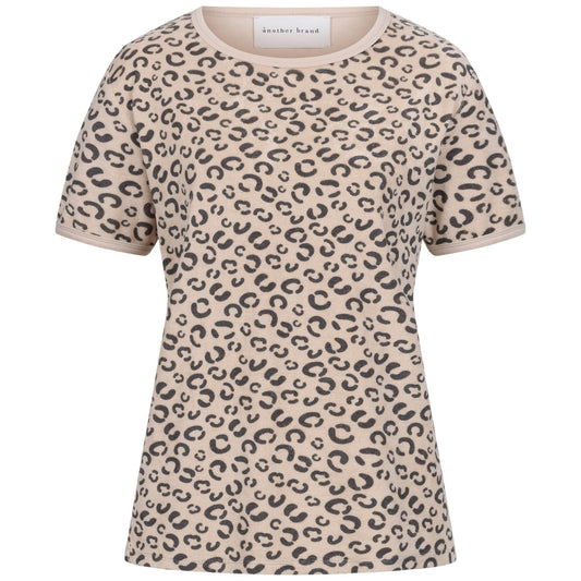 T-Shirt, frottee, leo, beige